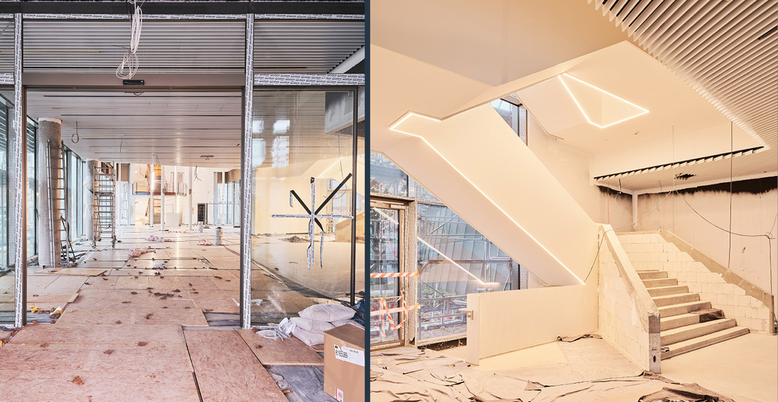 Baustellenbilder vom Innenausbau